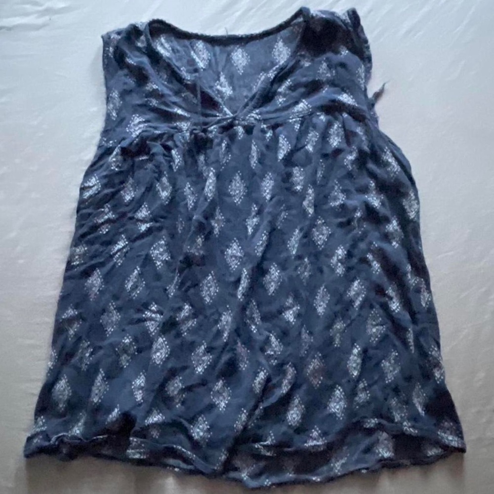 Cute blue and white tank top